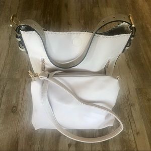 2 Purses in 1 BeigeTote and Crossbody New Without Tags